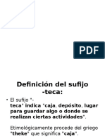 Sufijo Teca