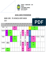 Jadual Waktu Persendirian