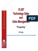 15.387 Technology Sales and Sales Management: "Prospecting"