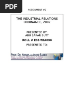 Industrial Relation Ordinance 2002