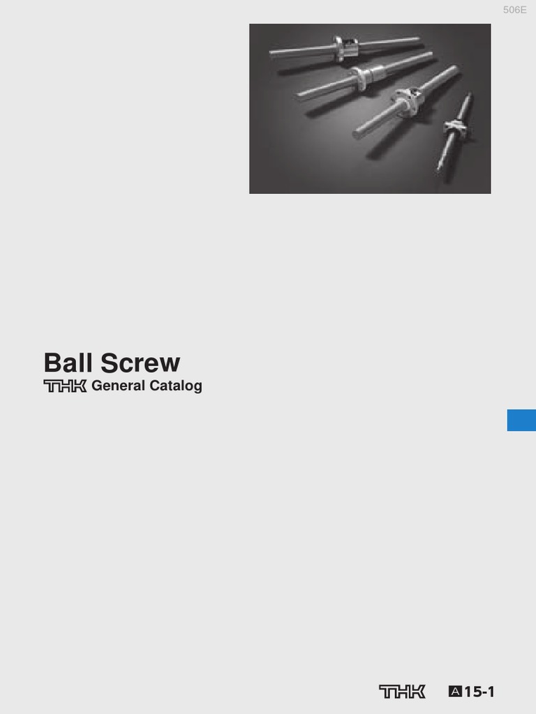 Ball Screw General Catalog Rotation Around A Fixed Axis Screw