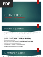 Quantifiers - Grammar I