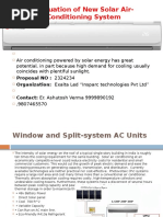 Exalta Solar AC PPT File - Ashutosh Verma