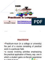 Practicum in Language, By Dr. Shadia Yousef Banjar