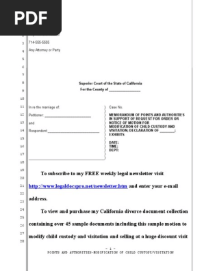 child custody visitation