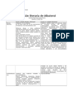 Revision Literaria de Albuterol