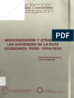 Felipe Portocarrero - Modernización y Atraso en Las Haciendas de La Elite Economica