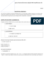 Simplificación de Circuitos Lógicos