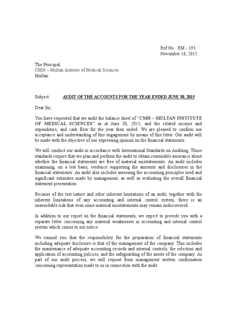 Management letter internal control weaknesses examples picture