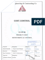 CC-DP-06 Project Cost Monitoring & Control