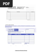 Contoh Nota Toko Sederhana