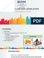 Lecture 3-Planning Law and Legislation