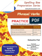 Phrasal Verbs: Prepare For MaRRS Spelling Bee Competition Exam