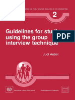 ILO Guide for Group Interviews