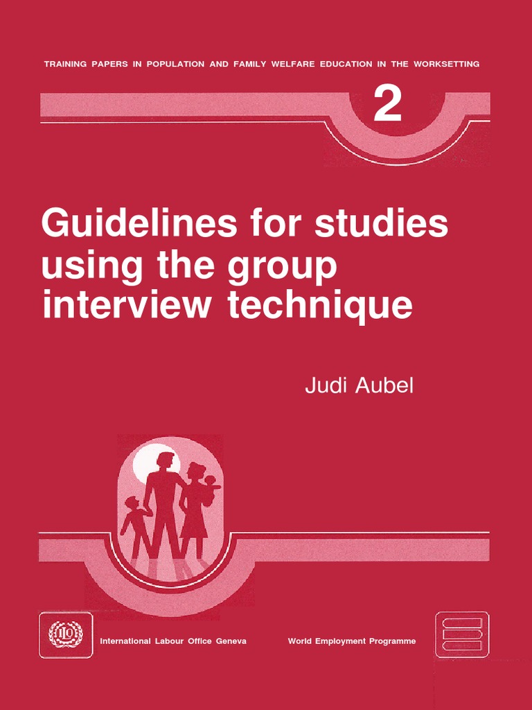 ILO Guide For Group Interviews | PDF | Survey Methodology | Qualitative ...