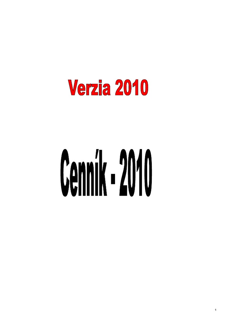 Cennik 1 | PDF