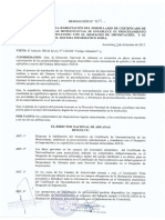 Resolucion de la Direccion Nacional de Aduanas de Paraguay 709.2015