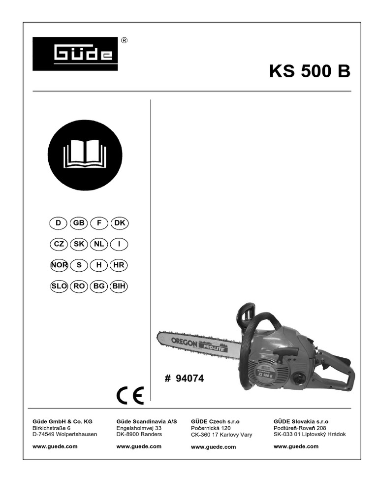 Güde KS 500 B Chainsaw | PDF