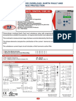 37, 46N, 50/51, 50N/51N, 51BF, 68: Capacitor Overload, Earth Fault and Unbalance Protection