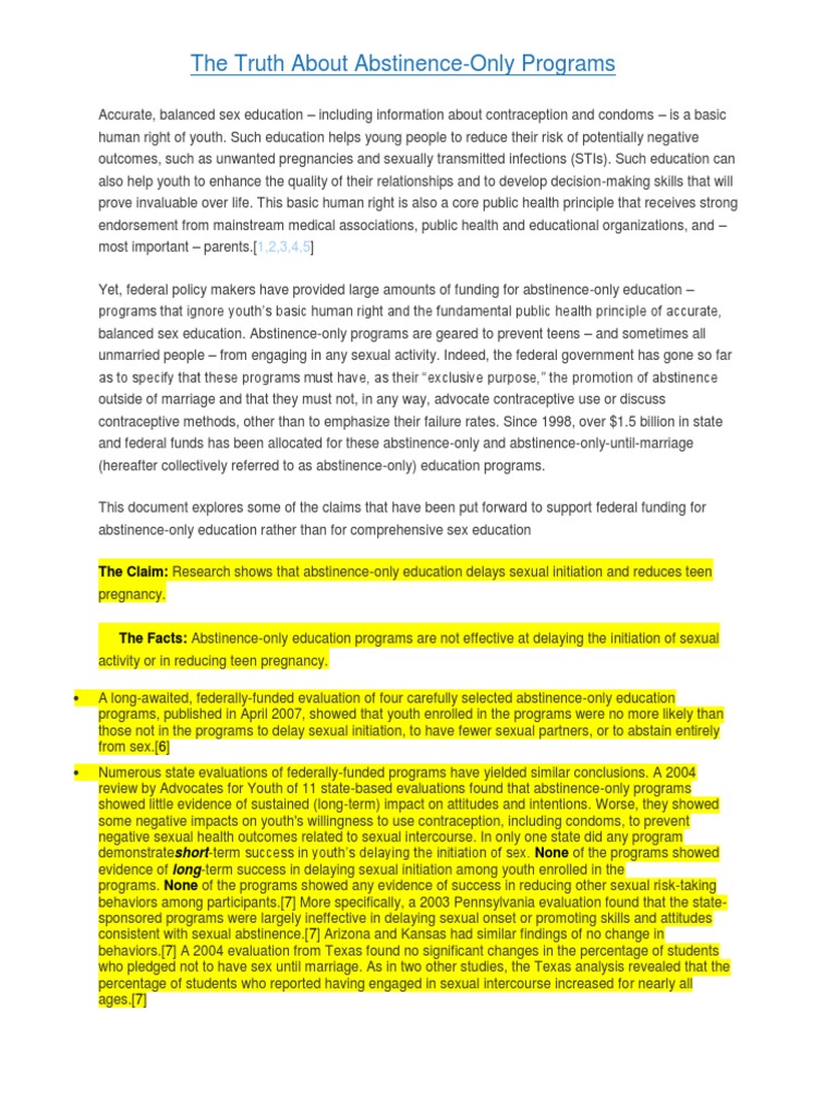 abstinence article Sex Education Condom