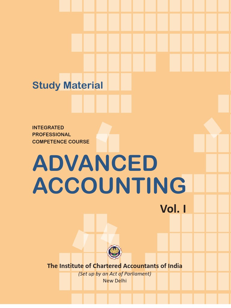 Advanced Accounting Vol. I | PDF | Financial Statement | Going Concern