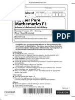 January 2015 (IAL) QP - F1 Edexcel