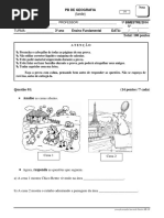 prova colegio santa monica 3ano GEOGRAFIA