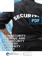 2014 Security Training and Security Indsutry Authority Survey