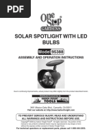 Solar Spotlight With Led Bulbs: Model