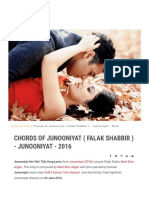 Chords of Junooniyat (Falak Shabbir) - Junooniyat