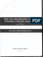 Per Una Grammatica Ittita/ Towards A Hittite Grammar-Studies in The Hittite Particles II