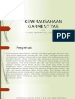 Kewirausahaan Garment Tas