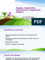 Apego, Regulación Emocional y Regulación Diádica OPP BT 2016