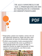 Efecte Ale Consumului de Carne Sau a Preparatelor Din Carne Păstrate În Condiţii Necorespunzătoare