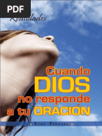 Cuando Dios no responde  a tu oración