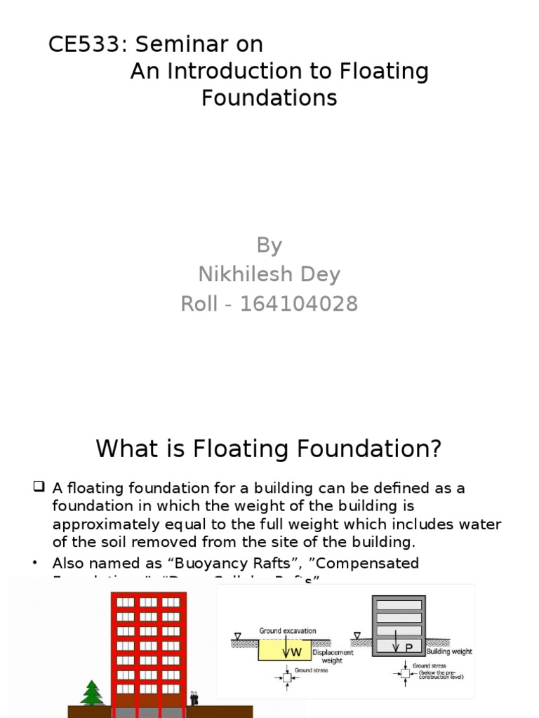 An Introduction of Floating Foundations PDF Buoyancy Geotechnical