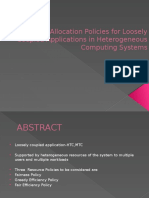 Resource Allocation Policies For Loosely Coupled Applications in Heterogeneous Computing Systems
