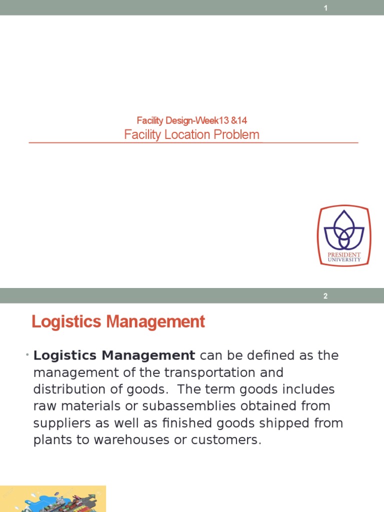 Facility Location Analysis in Logistics | PDF | Logistics | Line (Geometry)