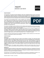 Examiner's Report: F4 Corporate and Business Law (GLO) June 2011
