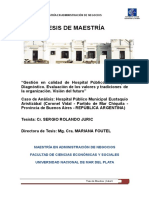 TESIS DE MAESTRIA Gestion de calidad en Hospital publico municipal