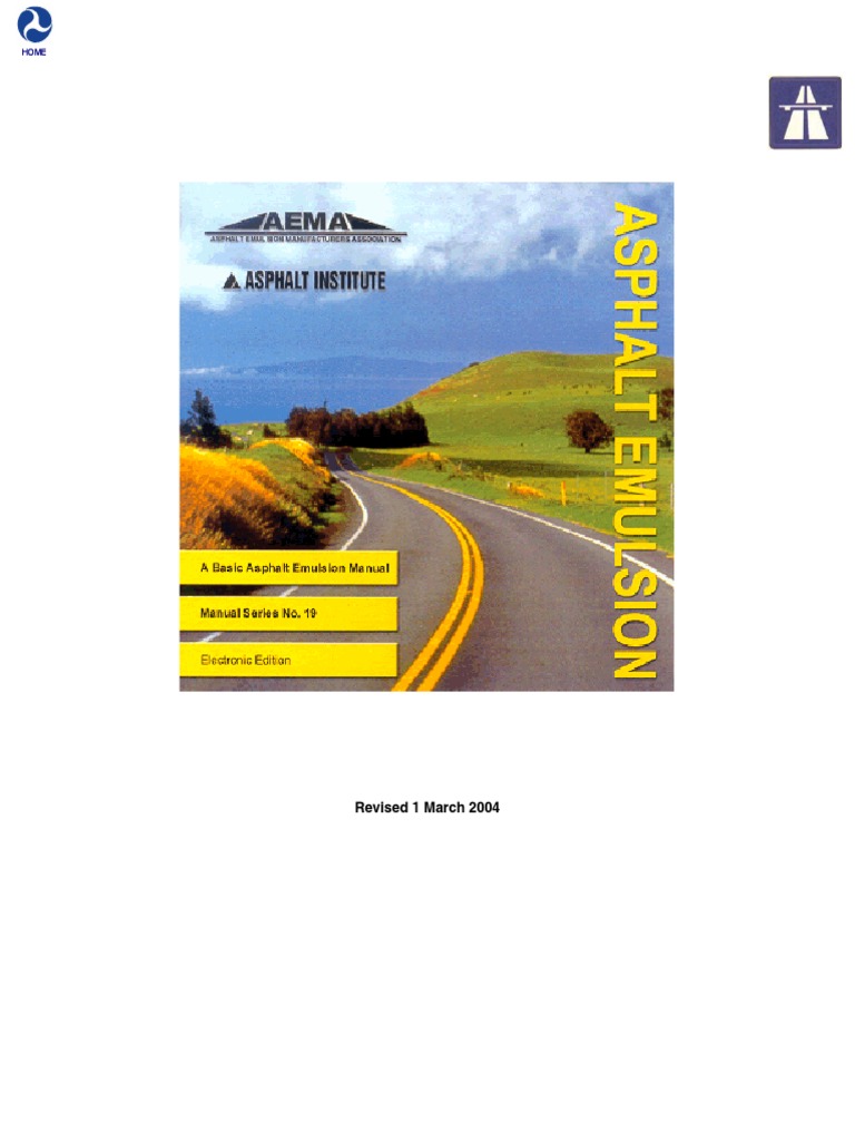 MS-19 A Basic Asphalt Emulsion Manual - AEMA PDF | PDF | Asphalt | Road ...