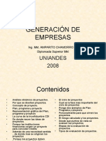 Presentación Principal (2) Generación de Empresas - Emprendimiento. Juan S. Rovayo M-Amparito Chamorro V.