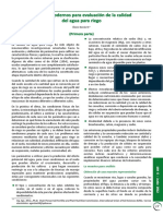 Criterios Modernos Para Evaluación de La Calidad Del Agua Para Riego