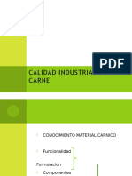 Calidad Industrial de La Carne