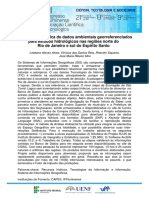 Divulgacao Cientifica de Dados Ambientais Georreferenciados para Estudos Hidrologicos Nas Regioes Norte Do Rio de Janeiro e Sul Do Espirito Santo