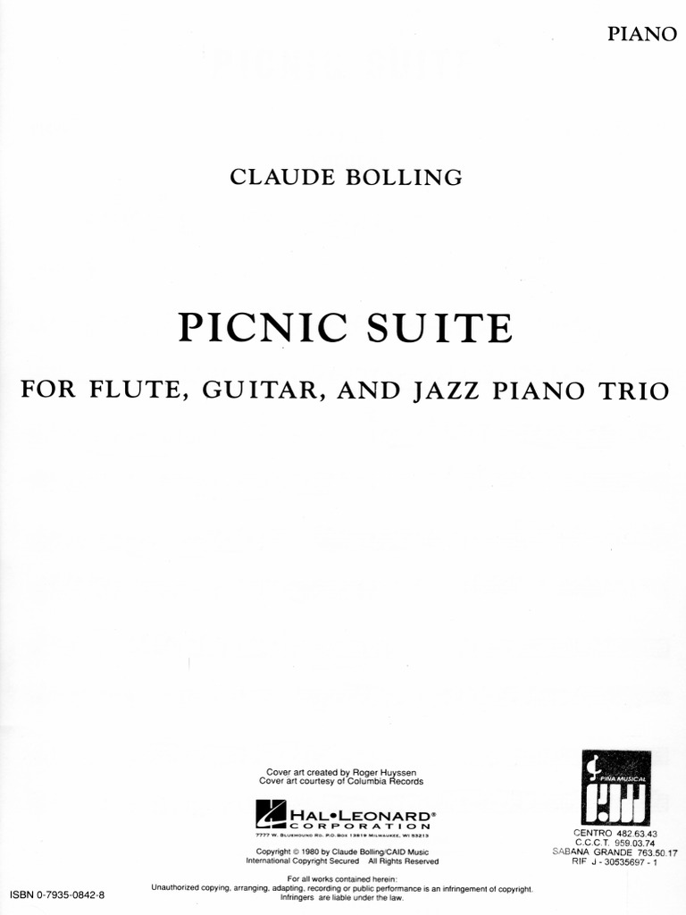 Picnic Suite Claude Bolling PDF