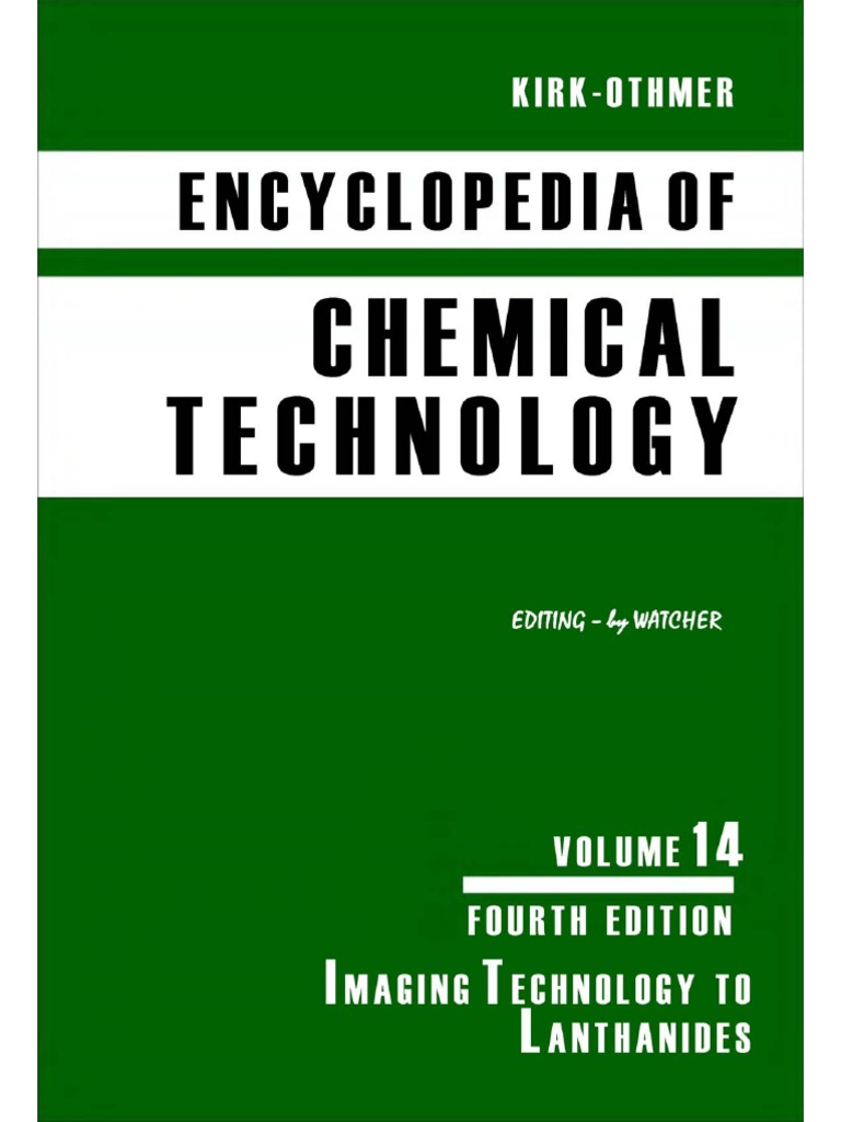 洋書 Materials Chemistry Encyclopedia of Chemical Technology (Vol 14) | PDF