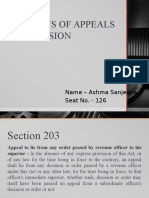 Provisons of Appeals and Revision: Name - Ashma Sanjeeva Seat No. - 126