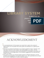 Library System: Submitted By: Janak Raj Upadhyay Madan Sitoula Sagar Vushal