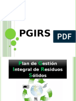 Plan de Gestion Integral de Residuos Solidos.